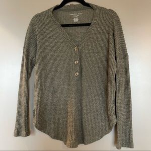 American Eagle AE Soft & Sexy Plush Long Sleeve Henley